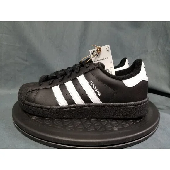 Adidas Superstar II C Sneakers Black Kids Size 12K NEW IN BOX! - Picture 5 of 11